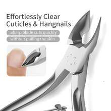 1pc Stainless Steel Nail Clipper, Nail Trimmer, Cuticle Nipper, Nail Care Tool, Manicure Salon Supply - Multicolor - View 5