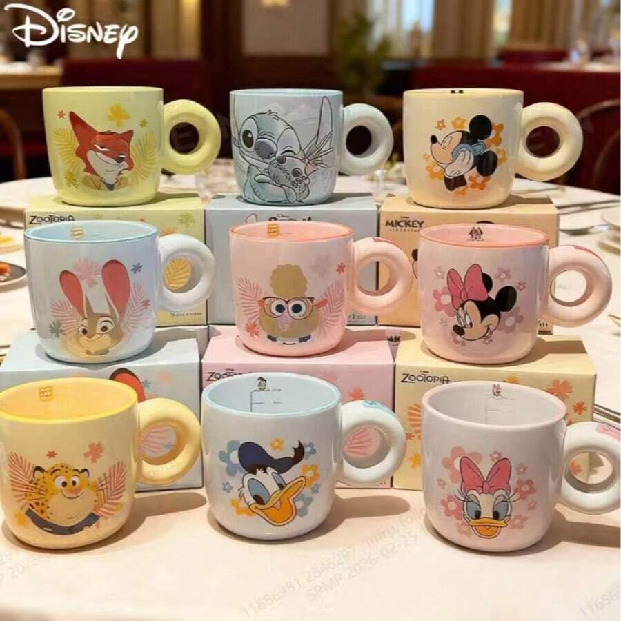 Disney Official New Stitch Ceramic Stacking Mug, Birthday Gift, High-End Drinkware, Home Companion Gift For Girls - Multicolor - View 1