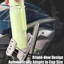 1 pièce Support universel rotatif pour bouteille d'eau pour moto, vélo, guidon de bicyclette, sans perçage nécessaire, accessoire de support de tasse pour utilisation en extérieur - Multicolore - Voir 2