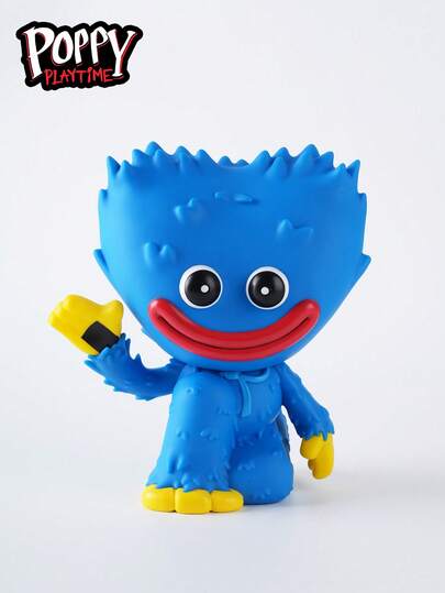 1个官方授权的Poppy Playtime蓝色怪兽存钱罐，造型为Huggy Wuggy，大容量，可爱又有点吓人，采用耐用PVC材质，桌面摆件，可收藏，是理想的储蓄罐，也是送给朋友和游戏爱好者的创意生日派对礼物。