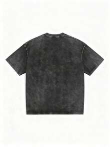1PIECE T SHIRT ONLY Trus Cotton, Summer Women's Fun Printed Hip-Hop "New York" Personalized Letter Pattern Printed Street , Korean Version Comfortable Retro Fashion Commuting Versatile Y2k Clothing Women's Clothing, Suitable For Outdoor Leisure Short Sleeve,Graphic Tee For Women/Man - màu đen - Xem 3