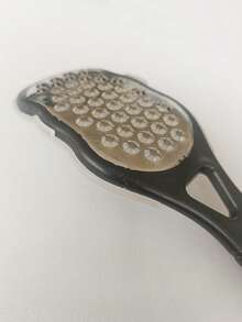 Professional Stainless Steel Foot Scrubber | Splash-Proof Design, Ergonomic Handle, Coarse & Fine Sanding Surfaces Made Of Durable Plastic, Ideal For Home SPA And Manicure Care - Multicolor - View 10