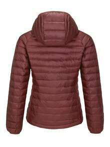 CAMEL CROWN Wantdo 女士可收纳轻便短款羽绒服（带帽） - 暗綛紅 - 查看 7