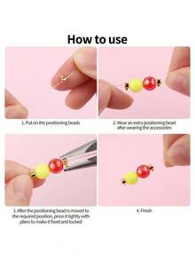 10pcs/20pcs/50pcs Handmade Bracelet, Necklace, Earring, Keychain, Anklet Metal Clasp Beads, Gold And Silver Spacer Beads, Metal Beads, Beading Accessories - Cylindrical - View 4