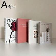 3/4 cuốn sách giả trang trí, sách trang trí sang trọng, trang trí phòng khách, trang trí nhà cửa, sách để bàn cà phê, sách trang trí hiện đại, sách xếp chồng, trang trí khách sạn, quà tặng - Một cỡ - Xem 13