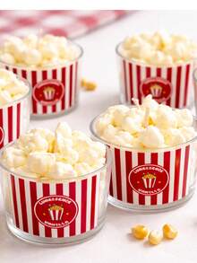Popcorn Scented Candle 100g | Vanilla Scent | Vegetable Wax | Lunessence - Vanilla - Xem 3