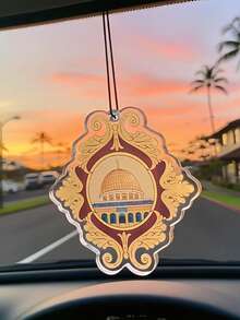 1Pc 2D Islamic Muslim Car Decorations, Rearview Mirror Decorations, Spiritual Car Interior Accessories, Perfect Choice For Eid Al Fitr, Valentine's Day Gifts, And Gifts For Friends - Multicolor - View 7