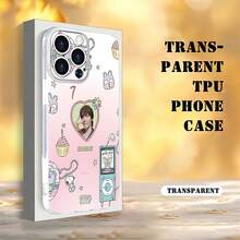 Música divertida y linda de Hoseok con temática rosa.funda de teléfono Fundas compatibles con ,Apple,VIVO,OPPO,,, y Honor.Fabricadas en silicona TPU,ofrecen protección contra golpes y caídas. - transparente - Ver 4