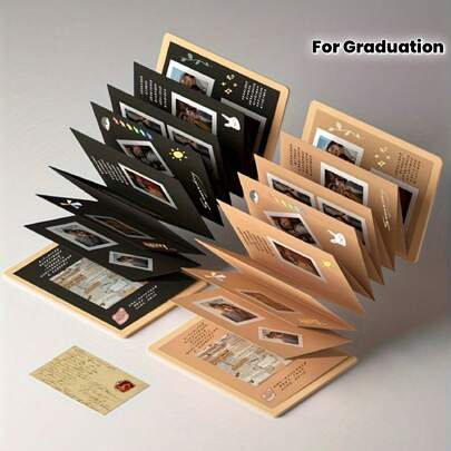 Creative Accordion Fold DIY Photo Album, Meaningful DIY Photo Album Gift, Suitable For Wedding Guest Book, Anniversary, Family DIY Album - Applicable For Handmade Paper DIY, Birthday Gift, Graduation Gift, Family Collection And Memorial Gift, Holiday Love Declaration Memorial DIY Album