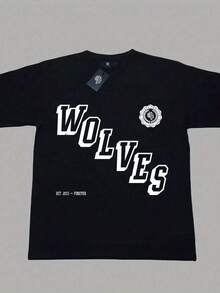 DARC WOL1VES DEATH MOTH OVERSIZED UNIS1ex T1EE Workout M1en T-S1Hir 100%  )Y2K Wo's 220g Essential 100% Cotton T-Shirt - UniS-Ex For All OcC-AsionsSuitable For All People, Whether WoM-En Or M-Enhigh-Quality Durable Fabric Suitable For All Seans,Ft To The Touch But Built To LastBreathabletops WoM.En Fall OutfiT.S For WoM.En VaC.Ation OutfiT.S WoM.En Costume - 黑色 - 查看 1