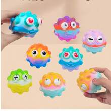 1pc Pioneer Popping Stress Relief Ball, 2026 New Silicone Eye Bubble Ball, Silicone Pest Control, Pioneer Bulging Eye Bubble Ball - Birthday Gift, Christmas Gift, Holiday Gift, Perfect Gift - Multicolor - View 5