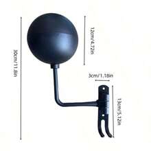 Soporte de pared giratorio 180° para exhibir y almacenar cascos, esencial para entusiastas del ciclismo, combina funcionalidad de almacenamiento y estética de exhibición, puede almacenar cascos adecuadamente y utilizar eficientemente el espacio de la pared - 1 soporte giratorio para casco - Ver 3