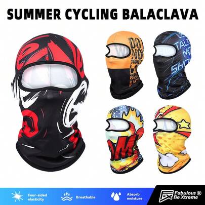 Fabulous Be Xtreme Outdoor Cycling Balaclava Headwear, Graffiti Streetwear Breathable Moisture-Wicking Face Mask, Comfortable For Hiking, Fishing, Climbing