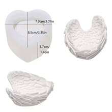 Versatile Silicone Mold With Small & Large Wings, Minimalist & Practical - White - View 4