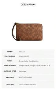 Coach Printed Ladies' Clutch Bag CCK71IMYGQ - 棕色拼色CCK71IMYGQ - 查看 4