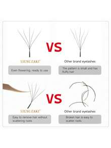 12排W形绽放式2D 3D 4D 5D 6D 7D 8D预制簇状假睫毛，YY单根假睫毛 - C - 查看 5