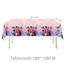 1pc/2pcs/3pcs K-Pop Witch Girl Group Theme Party Tablecloth, Disposable PE Table Cover, Random Style - Multicolor - View 2