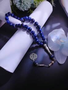 1pc 33pcs 10mm Muslim Green Glass Bead Single Strand Bracelet TASBIH, For Daily Arabic Wear - Multicolor - View 5