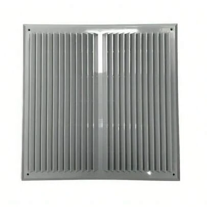Grey Air Vent Grille 450mm X 450mm / 18" X 18" With Fly Screen Ventilation Cover