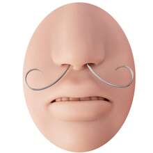 1pc Niche Design Septum Nose Ring, Wholesale Body Piercing Jewelry - Multicolor - View 3