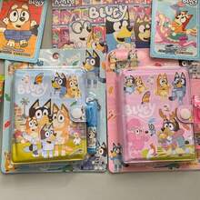 1pc Bluey Anime Portable Notepad Mini Notebook Set Figure Portable Notebook With Pen Cartoon Children Notebook,Very Suitable For Festivals, Fans, Schools, And Gift Giving(Random Style) - Multicolor - View 2