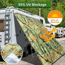 Màn chắn riêng tư ban công, chắn gió và tia cực tím bằng polyester, có dây thừng và dây buộc, dùng cho lan can ban công, sân hiên, vườn, ban công chung cư, hồ bơi, hiên nhà. - màu xanh rừng rậm - Xem 8