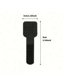 10/1pc Self-Adhesive Strong Cable Ties, Multi-Functional Hook And Loop Cable Ties, Reusable Cable Organizer. Easily Organize Computer/Data Cables/Ropes. An Essential For Office Desktop Cable Management. Suitable For Various Ropes, Effectively Organizes Messy Wires. Durable Clips, Long-Lasting Cable Ties. A Must-Have For Office Professionals. - View 5