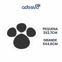108 Adesivos Patinha de Coelho Caça aos Ovos de Páscoa P #2 - Preto - Visão 2