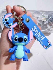 1 chiếc móc khóa Lilo & Stitch dễ thương mới, móc khóa hoạt hình anime, trang trí ba lô, trang trí điện thoại, phụ kiện mặt dây chuyền, móc khóa thời trang, lưu trữ và sắp xếp, trang trí móc chìa khóa - A - Xem 15