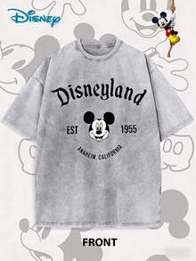 2026 Officially Authorized Latest Styles | Disneyland 1955 Anaheim Vintage Style Washed T-Shirts, Daily Leisure, Disney, Gifts, Paradise Nostalgia. - Xám - Xem 1