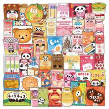 50 piezas Pegatinas creativas para snacks y tiendas de conveniencia, resistentes al agua, lindas y divertidas, adecuadas para cuadernos, diarios, botellas de agua, computadoras, teléfonos, tabletas, guitarras, patinetas, refrigeradores, escritorios, aulas, decoraciones, regalos para cumpleaños, vacaciones, etc. - 50 piezas/juego - Ver 11