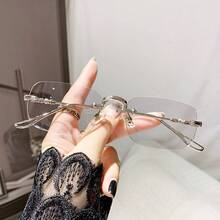 1pc Retro Stylish Glasses, Elegant High-Quality Feel, Suitable For Daily Wear And Commuting - Multicolor - View 6