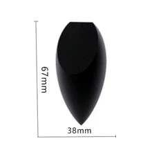 Black Makeup Sponge Egg, Black Water Drop Shaped Stamp Makeup Sponge Puff - Makeup Sponge Puff - View 12