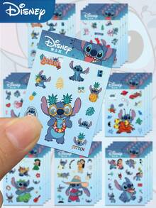 Disney 8入組迪士尼卡通史迪奇DIY拼圖貼紙，趣味酷炫塗鴉貼紙，適用筆電、行李箱、電腦、滑板、筆記本、手機殼，禮物與學校用品 - A - 查看 9