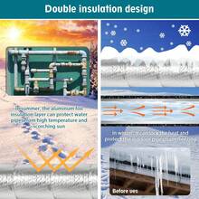 Pipe Wrap Insulation - 33 Ft Outdoor Pipe Foam Insulation Tape Self Adhesive For Winter Freeze Protection Insulation Wrap - Aluminum Foil Finish-2" X 33FT - A - View 3