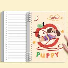 高颜值墨迹泼墨厚实活页笔记本，学生横线可拆卸可爱笔记本，卡通线圈笔记本 - 款式一 - 查看 7