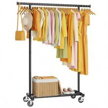 Clotes Rack Cloting Rack  Anging Clotes  Garment Rack Sturdy Coat Rack Portable Wardro Rack Ml Closet Rack   Ldry  Black - Black - View 1