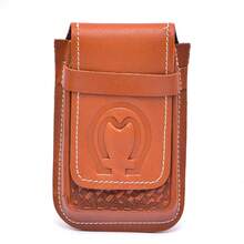 Capa Celular Universal Prende no Cinto Bainha Country - Caramelo - Visão 15