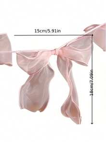 12pcs Bow Decor DIY Accessories, Suitable For Birthday Party, Valentine's Day, Wedding Party Backdrop, Holiday Party Decorations - Bow - View 3
