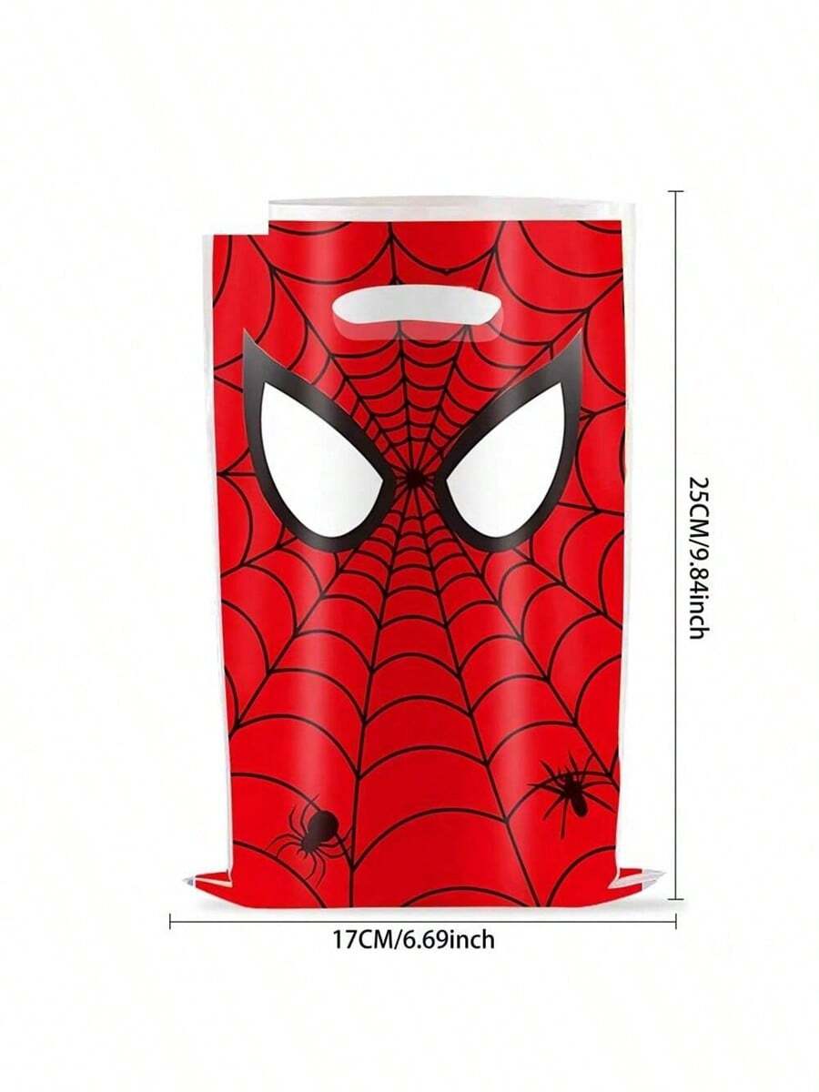 Marvel 10个/套 蜘蛛侠英雄手提纸袋 生日派对零食袋 分享小礼物包装袋 新年礼物、情人节礼物、复活节礼物（随机款式） - 彩色 - 查看 1