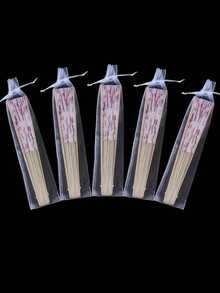 1-100pcs Drawstring Organza Gift Bags, Used For Folding Hand Fan Storage, Gauze Bags, Rectangular Gift Bags, Multi-Purpose Transparent Organza Bags, Handmade Packaging Bags, Party Wedding Favors; First Birthday Gifts, Wedding Favor Gift Bags, Party Gifts, Fan Storage - White - View 3