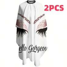 Stylish Creative Pattern Professional Hairdresser Apron, Beautiful Hairstyling Apparel - Multicolor - View 12