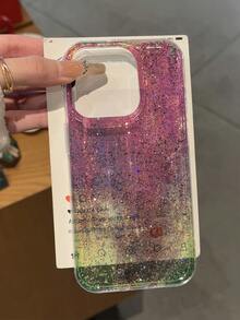 Luxury IMD Glitter Gradient Glossy Painted Ripple Protective Phone Case Compatible With IPhone 17pro/17Air /17/17promax 16/11/16pro/16plus/16promax/16e/15Promax/13/14/12/XS/XR/7G/8P, Luxury Glitter Gradient Protective Case, Compatible With Iphone 15Promax, New 14 Anti-Fall 13 Men & Women 12/11 Ultra-Thin Matte 14promax/11/14/13/Luxury Plus Minimalist 15 Soft Silicone Anti-Fall Phone Protective Case - Multicolor - View 5