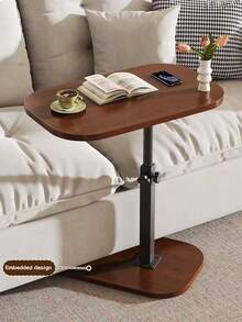 Adjustable Bedside Table, Slouchy Bedside Cabinet, Bedroom Nightstand, Desk, Mobile Office Computer Desk - Multicolor - View 4