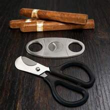 1/3支装雪茄剪，不锈钢双刃雪茄剪，男士生日礼物 - 雪茄剪 - 查看 2
