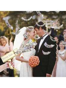 300pcs Prop Money, Used For Movies, Videos, Birthday Parties, Valentine's Day, New Year, Weddings, And Holiday Items (Note: Only For Prop Use) - 多色 - 查看 4