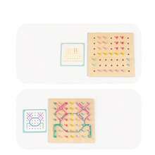 儿童益智认知玩具，形状匹配套圈游戏，思维训练桌面互动早教玩具，适合男孩女孩 - 彩色 - 查看 8