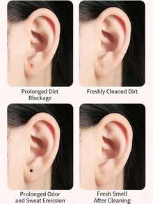 180/120/60pcs Colorful Ear Piercing Cleaning Lines, Ear Piercing Anti-Clogging Deodorizing Cleaning Lines, Slouchy Ear/Nose Piercing Cleaning Tool, Anti-Clogging Ear Piercing Cleaning Sticks - Multicolor - View 6