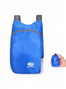 1pc Lightweight Outdoor Foldable Backpack, New Breathable Water-Resistant Portable Travel Sports Folding Bag, Multi-Purpose Hiking Rucksack - Multicolor - View 18