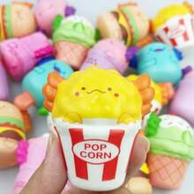 24 Pack Axolotl Food Slow Rising Squishy Toys Stress Relief Squeeze Toys For Girls Boys Easter Basket Stuffers Gifts Fillers Party Favors - 如圖所示 - 查看 5